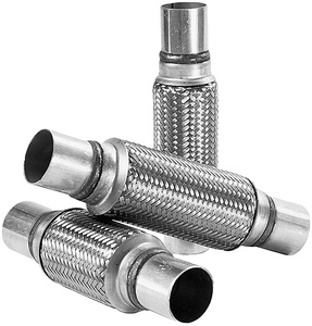 ท่ออ่อนยืดหยุ่นแบบถักตาข่ายโลหะ ขนาด 2.5 3 นิ้ว สำหรับท่อไอเสียรถยนต์ ผลิตจากสแตนเลส 201 304 ของจีน - Product Image 2