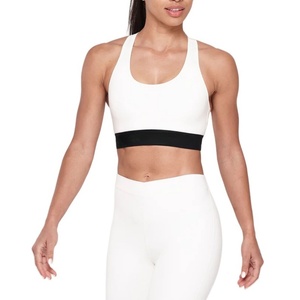 Soutien-gorge de sport haute performance OEM, blanc premium, séchage rapide et infroissable, soutien-gorge sexy pour pom-pom girl avec fonction respirante, taille plus - Product Image 1