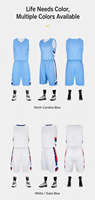 Ensemble d'uniformes de basket-ball personnalisés pour équipe, maillot de basket-ball sans manches et short respirants pour hommes, vêtements d'entraînement