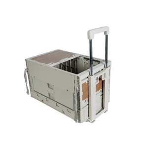Troli Dorong Tarik Portabel OEM Grosir dengan Tutup Terintegrasi untuk Penyimpanan di Mobil - Product Image 5