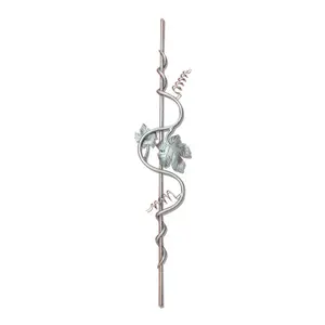 Wrought sắt picket lục bình trang trí wrought sắt cầu thang phần đúc trang trí sắt giả mạo picket khu dân cư