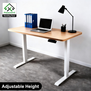 智能双电机电动办公桌人体工程学坐立桌电脑高度可调家具桌站立桌 - Product Image 1