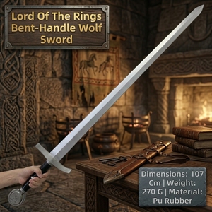 Épée <span class=keywords><strong>en</strong></span> mousse PU haute densité, douce et sûre (42,2 po), durable, légère, accessoire de cosplay, arme de scène et de film, personnalisable OEM - Product Image 2