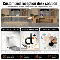 Bureau de réception moderne en MDF écologique pour hôtels, salons, bars et espaces commerciaux - Mobilier de bureau