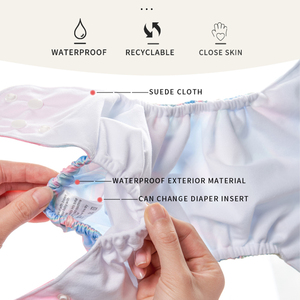 <span class=keywords><strong>Happy</strong></span> Flute Lot de <span class=keywords><strong>4</strong></span> couches lavables réutilisables <span class=keywords><strong>taille</strong></span> unique avec poche marque privée personnalisée grossiste de couches lavables pour bébés - Product Image 4