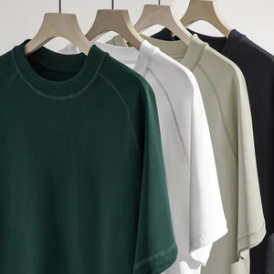 T-shirt streetwear 100 % coton pour hommes, col rond, manches courtes, coupe oversize, vente en gros - Product Image 1