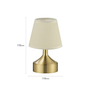 Lampe de table LED sans fil moderne rechargeable portable à commande tactile RGB en aluminium alimentée par batterie Décoration de bar d'hôtel CRI 90 - Product Image 1