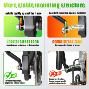 Portapacchi Posteriore in Alluminio EasyDo Compatibile con Freni a Disco <span class=keywords><strong>e</strong></span> V, Altezza Regolabile, per MTB, Bici da Città ed <span class=keywords><strong>E</strong></span>-<span class=keywords><strong>Bike</strong></span> - Product Image 5
