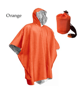 Poncho d'urgence personnalisé avec logo, doublure en mylar pour kit de survie, sécurité en plein air, imperméable, <span class=keywords><strong>isolation</strong></span> <span class=keywords><strong>thermique</strong></span> - Product Image 3