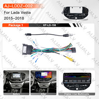 Marco de Panel de Coche Aijia Factory con Pantalla Táctil de 12.3 Pulgadas para LADA Vesta 2015-2018, Reproductor de CD Estéreo Android, GPS, Kit de Montaje en el Tablero