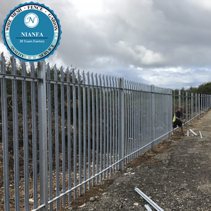 Valla de Seguridad de Acero Entrelazado de Alta Resistencia <span class=keywords><strong>con</strong></span> Puntas Triangulares de 6 pies/1.8 m de Altura <span class=keywords><strong>con</strong></span> Recubrimiento en Polvo - Product Image 5