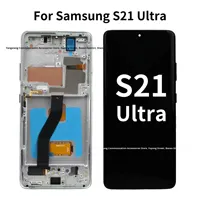 Ensamblaje de Pantalla Táctil OLED Doméstica para Samsung S21 Ultra G9980 con Marco Interno y Externo y 1 Año de Garantía