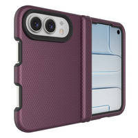 Coque de téléphone pliable antidérapante à texture triangulaire pour iPhone Duo, protection intégrale de la charnière, antichoc, hybride, vente en gros
