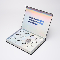 New Arrival Private Label Magnetic Closure Shinny Rose Gold 5 Color Makeup Eyeshadow Palette With Mirror