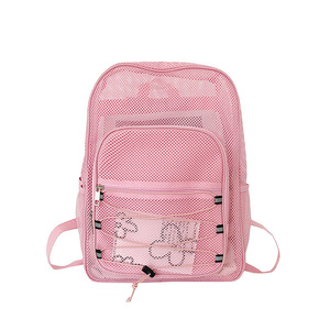 Mochila Escolar de Malla Transparente, Personalizada, de Gran Capacidad, Resistente, para Estudiantes Universitarios - Product Image 4