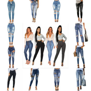 2025 moda mujer <span class=keywords><strong>alta</strong></span> <span class=keywords><strong>cintura</strong></span> Slim Fit <span class=keywords><strong>Jeans</strong></span> elástico Denim con borla cinturón vendaje <span class=keywords><strong>Push</strong></span> <span class=keywords><strong>up</strong></span> Tight Fit transpirable - Product Image 4