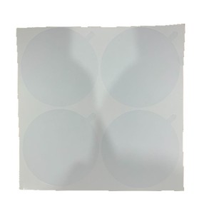 Film de protection en PVC rond transparent, adhésif statique pour miroir, autocollant, accessoires de mode - Product Image 1