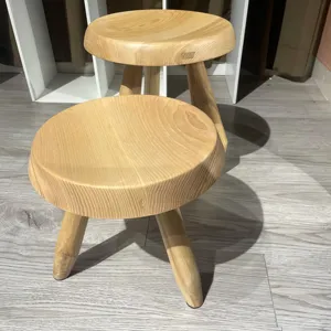 High Quality Stool Chair Modern Round Ottoman Stool Perriand Tabouret Meribel Stool