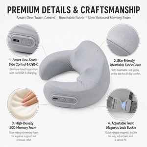 Almohada de Masaje Calefactable Personalizada con Opciones de Color, Tamaño y Densidad de Espuma, Logotipo Personalizado y Embalaje en Caja de Regalo para OEM/ODM - Product Image 3