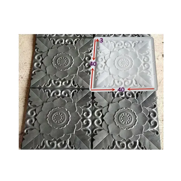 Concrete Hollow Block Casting Cement Form Mould Decorative floor tiles embossed colored cement floor stamping bricks running con