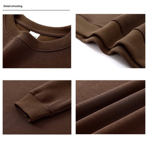 Sweat-shirts respirants pour hommes, personnalisables, coupe ample, manches classiques, col rond, avec motif lettres. - Product Image 3