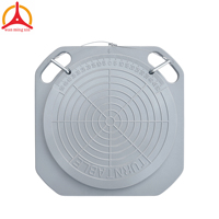 Plateforme tournante d'alignement de roues en alliage aluminium-magnésium, capacité 4 tonnes, hauteur 50 mm, pour alignement de roues de voiture