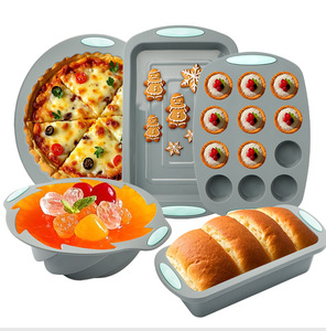 Moule à gâteau en silicone de qualité supérieure résistant aux hautes températures, moule rond antiadhésif pour la cuisson à la maison - Product Image 1