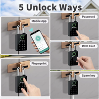 Serrure de Porte Intelligente TUYA/TTLOCK avec Clavier Numérique, Cadenas Électronique de Sécurité avec Carte Intelligente et Empreinte Digitale