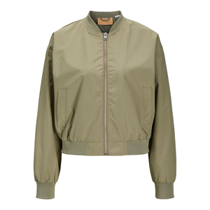 2026 Women Winter Bomber <b>Jacket</b> Stand Collar Full Zip | <b>Lightweight</b> Breathable Casual <b>Jacket</b> <b>Ladies</b> OEM Custom Wholesale BLACK - Product Image 1