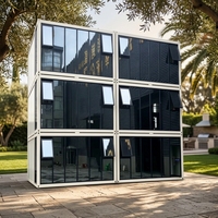Maison conteneur en acier moderne de haute qualité, exquise, 20 pieds, préfabriquée, en kit, pour bureau, salon, chambre, résistante au vent, OEM ODM