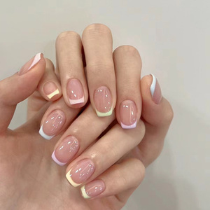 <span class=keywords><strong>Uñas</strong></span> Postizas Minimalistas <span class=keywords><strong>de</strong></span> Estilo Global Chic, <span class=keywords><strong>Color</strong></span> Sólido, Ajuste Natural, Bajo MOQ, Se Aceptan Pedidos Mixtos, Venta al Por Mayor - Product Image 5