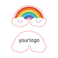 Se puede añadir logotipo en la parte posterior impresión impermeable duradero vinilo Pvc autoadhesivo troquelado logotipo personalizado pegatina pegatinas personalizadas