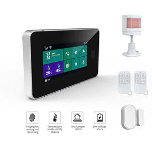 Sistema de Alarma de Seguridad <span class=keywords><strong>Inteligente</strong></span> para el Hogar Tuya WiFi 4G, Estándar Estadounidense, Pantalla Táctil IPS de 4.3 Pulgadas, Kit Inalámbrico Antirrobo, Compatible con Alexa y <span class=keywords><strong>Google</strong></span> <span class=keywords><strong>Home</strong></span> - Product Image 2