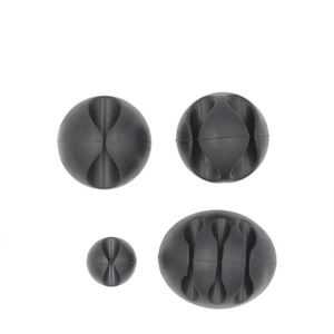 Desktop Silicone Wire Fixer, Wire Winding Device, Single-hole, Double-hole and Triple-hole Snap-on Cable Wiring <b>Storage</b> Device - Product Image 2