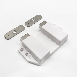 Cabinet Door <b>Spring</b> Loaded Hidden Magnetic <b>Hinge</b> Black Zinc Alloy Automatic Rebounder Wardrobe Hardware - Product Image 2