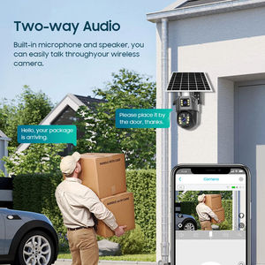 Nueva Cámara de Vigilancia Solar <span class=keywords><strong>V380</strong></span> de 8MP para Exteriores, Tarjeta SIM 4G, Zoom Óptico de 10x, Sistema de Seguridad PTZ <span class=keywords><strong>IP</strong></span>, Detección de Movimiento, Cámara Solar 4G - Product Image 5
