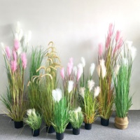 90cm 120cm 150cm 180cm Personnalisé Faux Maison Hôtel Décor De Roseau Artificiel Herbe Plante