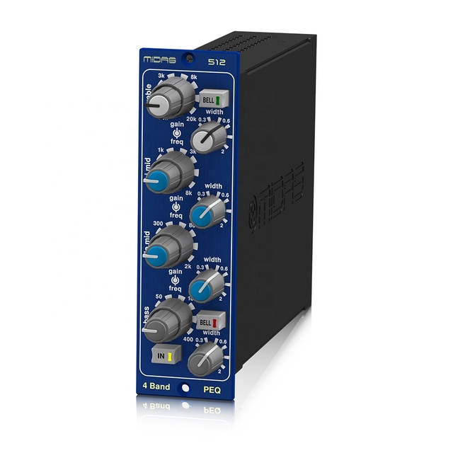 Midas 500 Series 4-Band Fully Parametric Equaliser 512 V2 EQ Module Indoor Studio Pa System Music Equipment