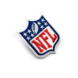 Nfl牛仔刺绣球衣补丁定制面料可持续颜色形状缝制