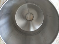 Trémie de stockage, pièces de machine de remplissage, seau liquide de pâte, seau matériel de décharge, trémie conique d'acier inoxydable