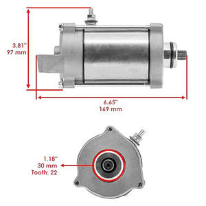 31200-MG8-018 31200-MM8-008 Motores de Arranque Nuevos de 12V para Motocicletas VT1100C Shadow - Product Image 2