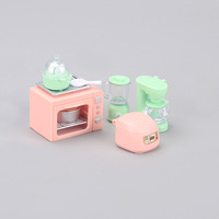 Mini four à riz, mini four, mini presse-agrumes, mini cuiseur vapeur en plastique pour maison de poupée, jouet de décoration pour enfants de 5 à 14 ans, unisexe