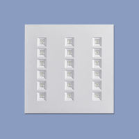 Panneau lumineux LED encastré carré 595*595 2X2FT 48W 72W 96W rétroéclairé pour l'éclairage commercial, des bureaux, des hôpitaux et des écoles