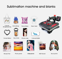 11 In 1 Multi-Functionele Sublimatie Warmte Pers T-Shirt, Stof Tas Lederen Logo Afdrukken Digitale Warmte Overdracht Drukmachine