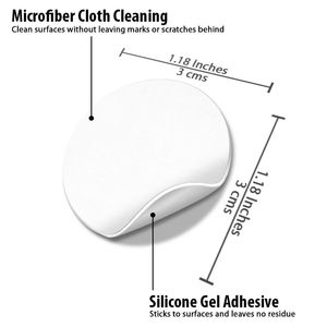Paño de microfibra mini para limpiar la pantalla del teléfono, personalizable con impresión, reutilizable, lavable, limpiador adhesivo para teléfonos móviles. - Product Image 4