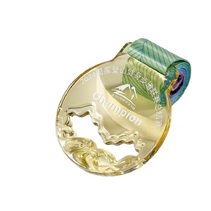 Hot Selling Student Performance Award Engraved Crystal Medal Another Category of Hot Crystal Crafts