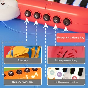 Mini Piano Électrique de Simulation de Dessin Animé <span class=keywords><strong>pour</strong></span> l'Éveil des Enfants, Multi-modes, Instrument de <span class=keywords><strong>Musique</strong></span> Éducatif - Product Image 5