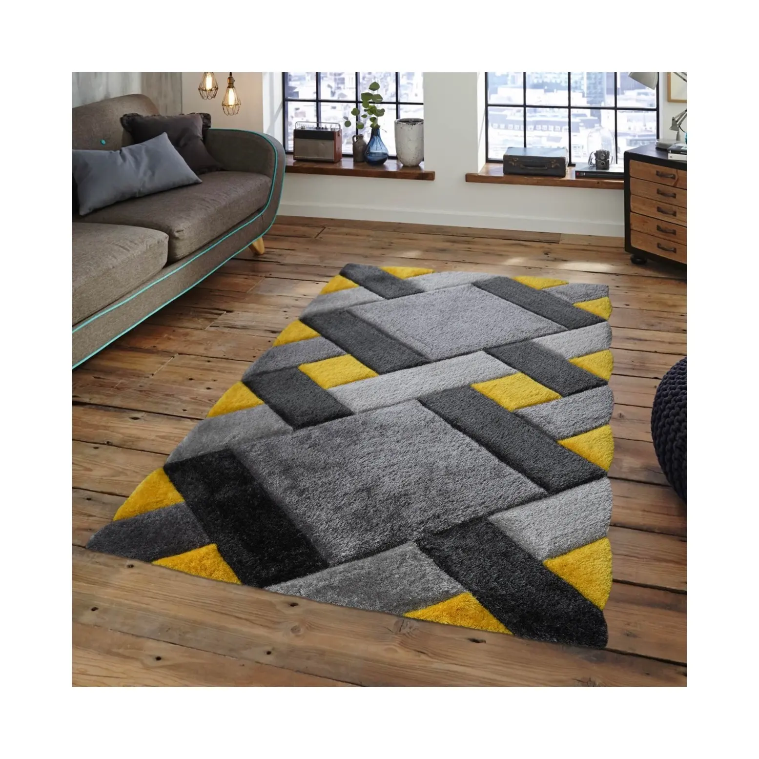 High-quality Factory Supply Carpet Mats Hand Tufted shaggy Carpets And Rugs 3d Carved Fluffy Tufting Rug karpet