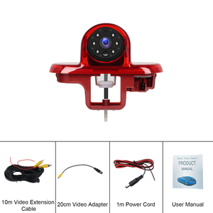 Luz de freno de montaje alto Podofo para <span class=keywords><strong>Renault</strong></span> <span class=keywords><strong>Trafic</strong></span>/Vauxhall Vivaro 2001-2014 vista trasera de coche cámara de marcha atrás visión nocturna - Product Image 6