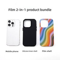 Coque de téléphone POD Rainbow Strip - Design de style européen - 16 coques de téléphone - Adhésif magnétique deux-en-un pour la charge sans fil, antichoc